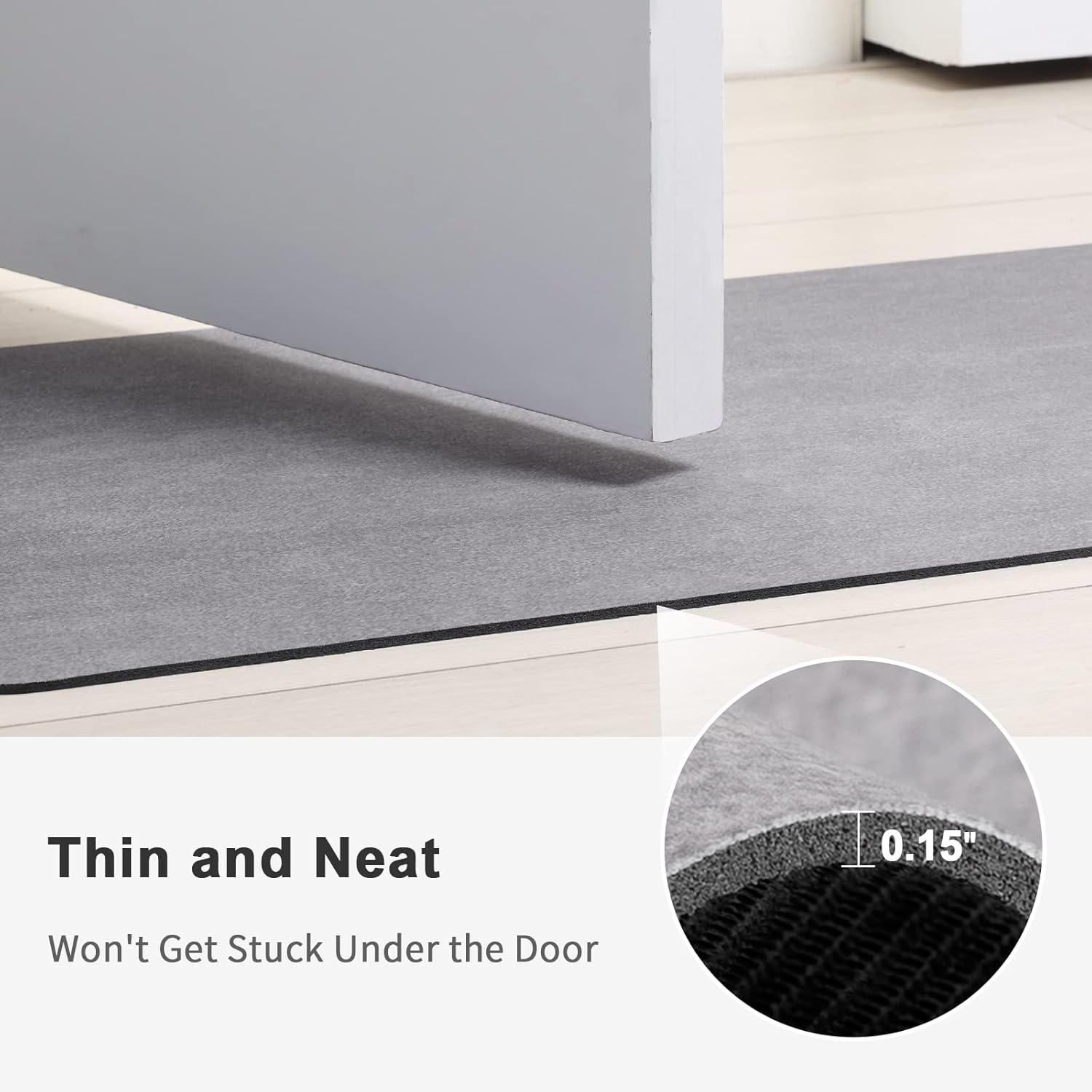 Stiio – Tapetes de baño de 17 x 29.5 pulgadas para baño, súper absorbentes, de secado rápido, de goma antideslizante, delgadas, para debajo de la