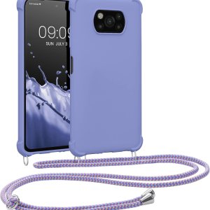 kwmobile Funda cruzada compatible con Xiaomi Poco X3 NFCPoco X3 Pro – Funda de silicona TPU con correa – Lavanda kwmobile Funda cruzada compatible con Xiaomi Poco X3 NFCPoco X3 Pro – Funda de silicona TPU con correa – Lavanda