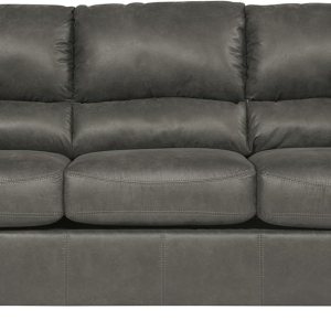 Signature Design by Ashley Sofá Bladen de piel sintética, color gris Signature Design by Ashley Sofá Bladen de piel sintética, color gris