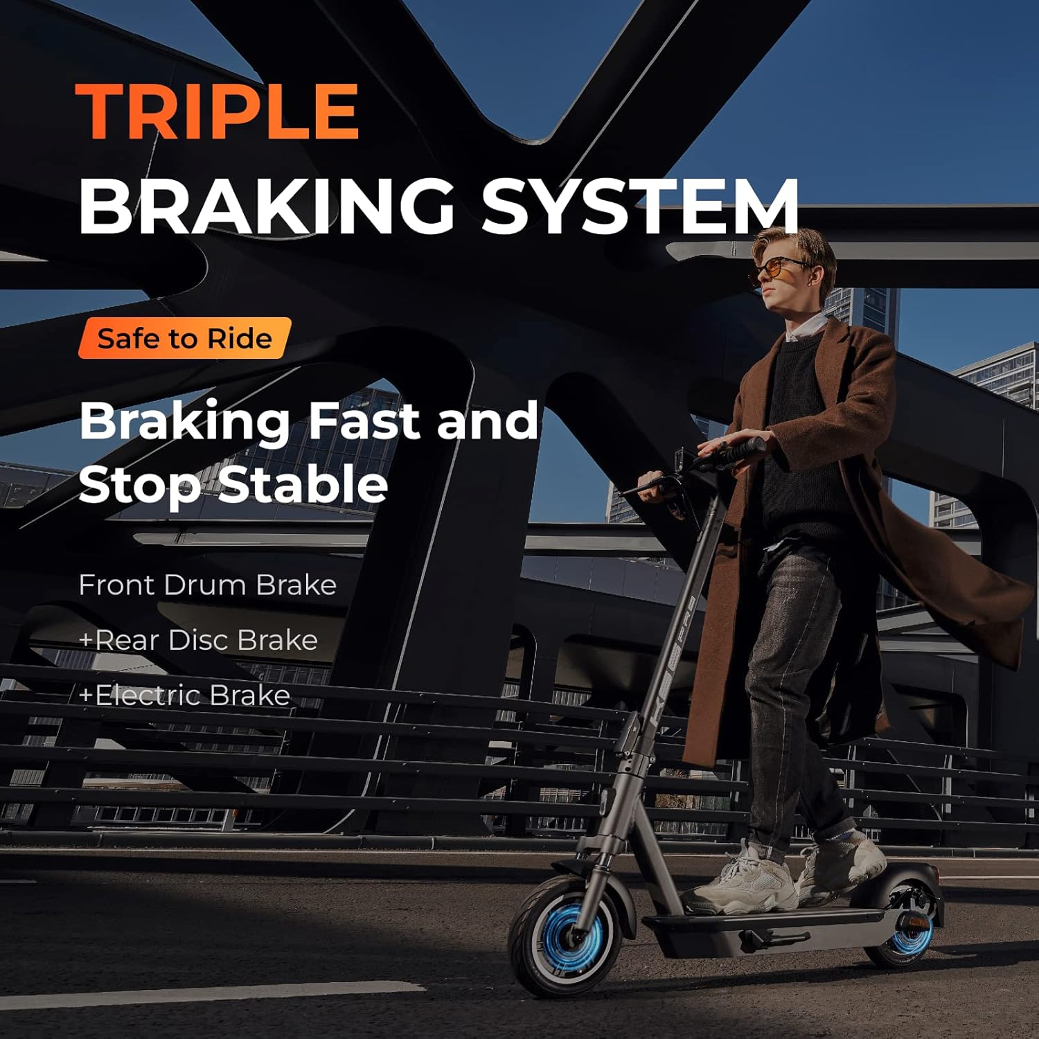 Yadea Scooter eléctrico KS para adultos, motor KS6 de 500 W (Ver.KS3 300 W), 34 millas de largo alcance (versión KS3 12 millas) y 15.6 MPH (Ver.KS3