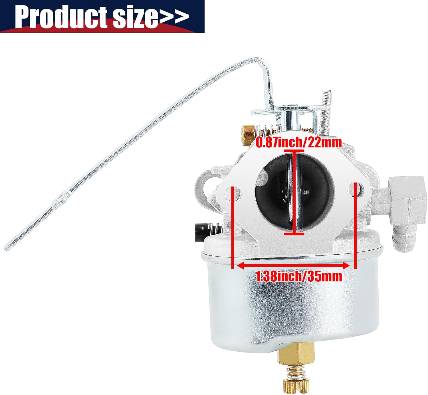 Carburador compatible con motor Tecumseh 631921 631070 631070A 631074 631245 631820 632284 H25 H30 H35 H40
