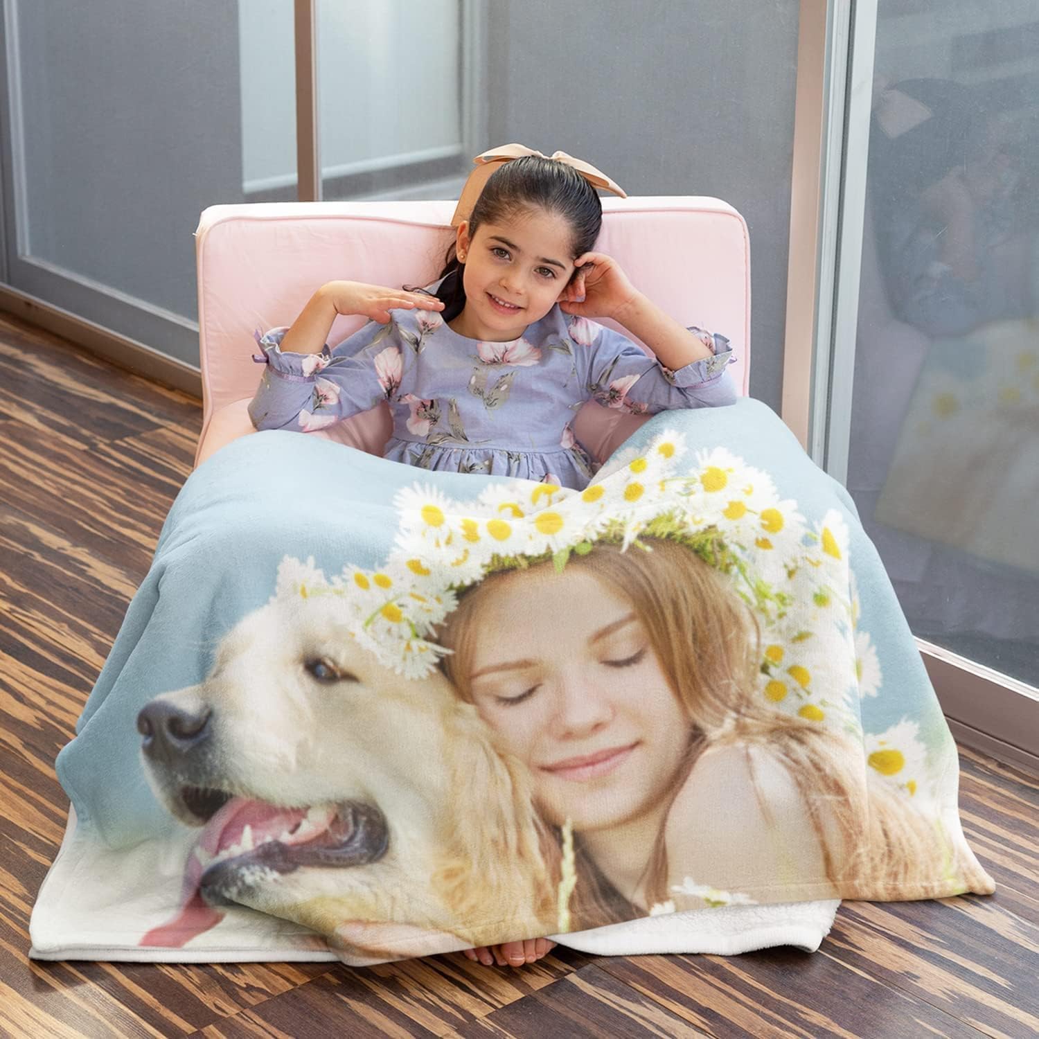 CanvasChamp Manta de forro polar, personaliza mantas de forro polar, imprime tu foto en una manta, tamaño Queen – 50 x 60 pulgadas
