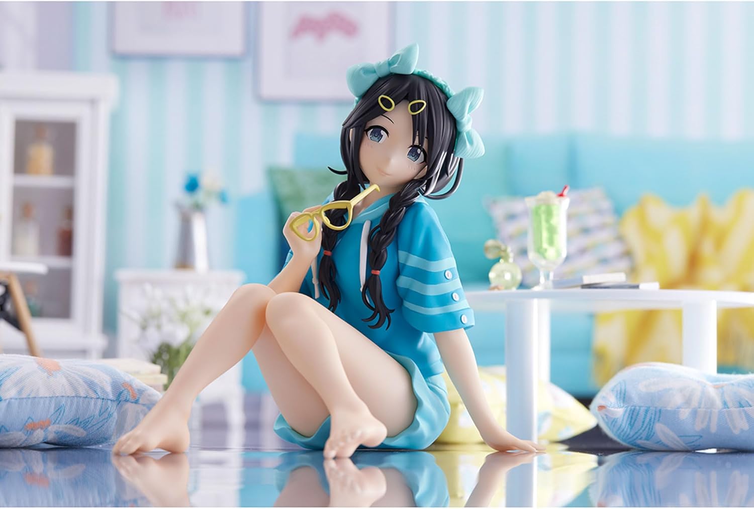 Banpresto – El Idolmaster Colores Brillantes – Tiempo de relax – Estatua de Mitsumine Yuika Mediano