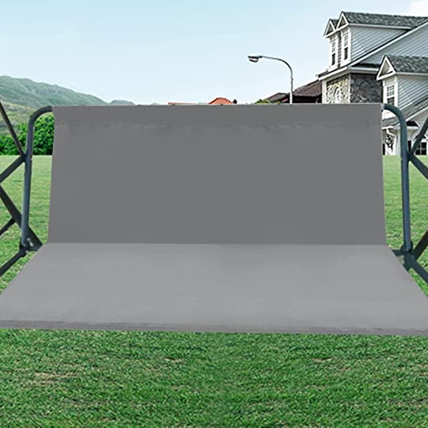 KUYYFDS Funda de repuesto para asiento de columpio, funda de asiento de columpio de jardín, impermeable, 45 x 19 x 19 pulgadas, apta para sillas de