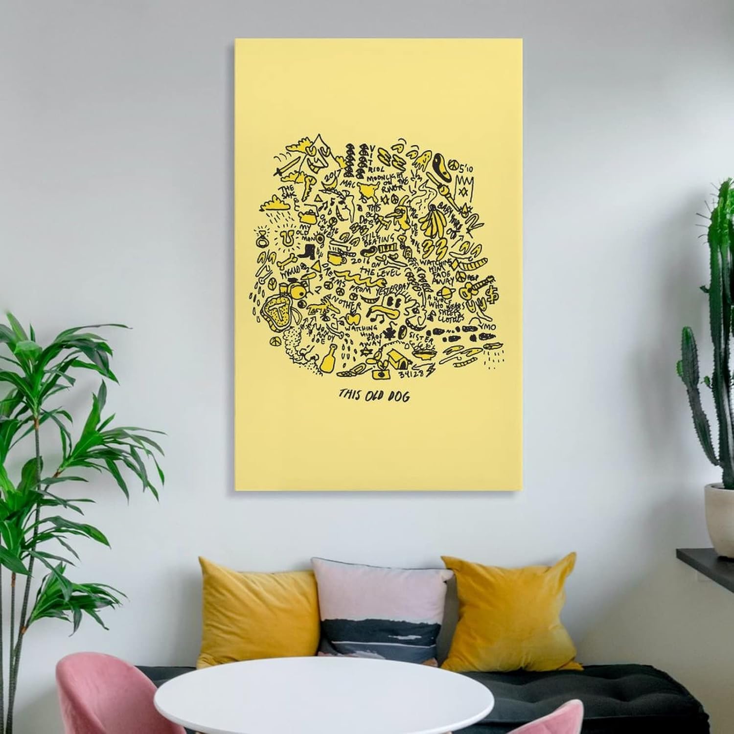TRAVVA Póster de lienzo con texto en inglés “This Old Dog by Mac DeMarco” para colgar en la pared, pintura impresa, pintura de oficina, XINGYI,