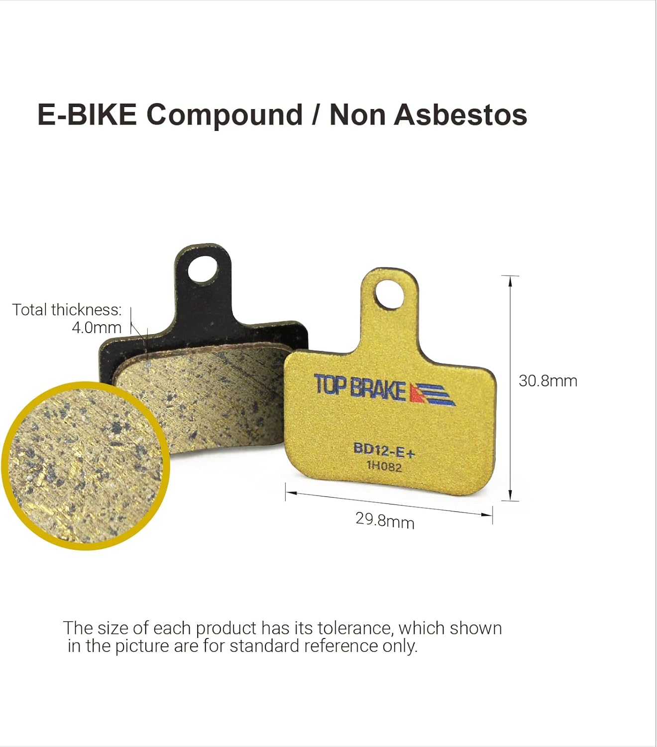 TOP BRAKE BD12-E+ Pastillas de freno para bicicleta de disco SRAM Level UltimateRojoAXS Force Road y XC MTB Brake Set