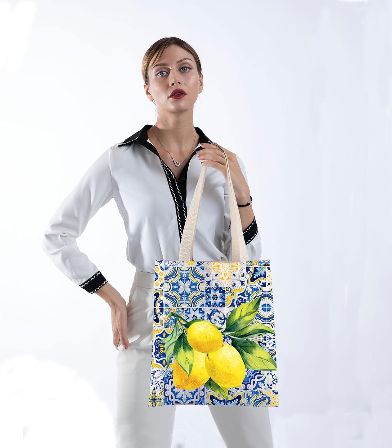 Islas Italianas Regalo Positano Delicioso Limones Italianos Fresco Tote Bag Southern Italy Travel Shopping Bag