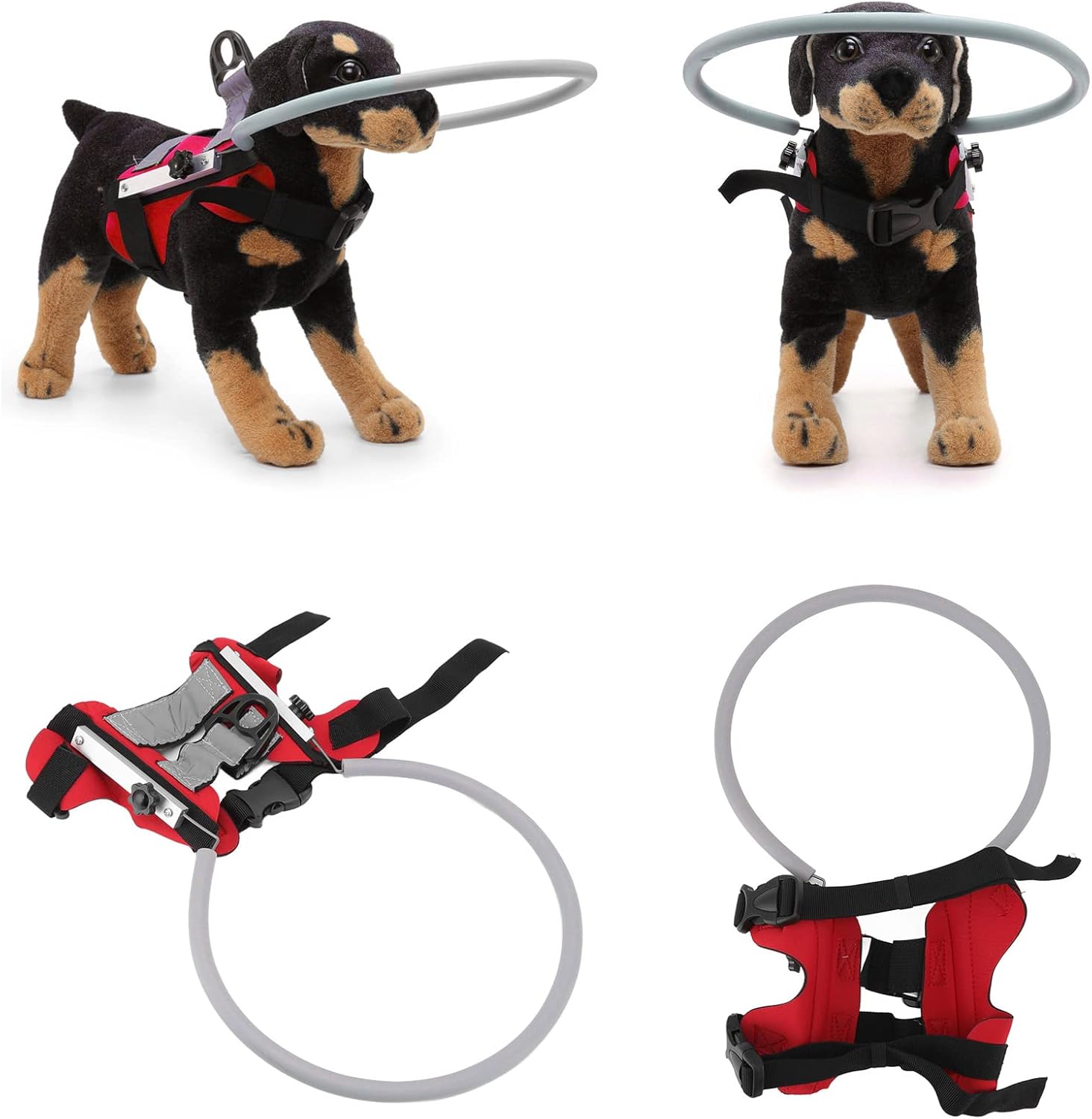 Anillo protector para perro ciego, arnés para perro ciego, dispositivo de guía para mascotas, anillo anticolisión para perros ciegos para evitar