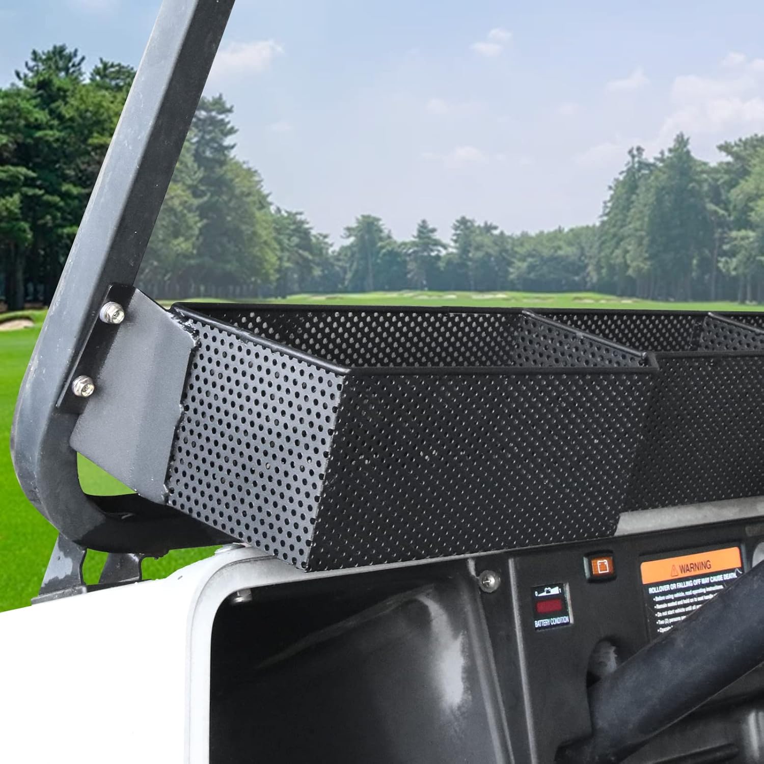 Cesta de almacenamiento interior frontal para carrito de golf para Club Car DS Precedent, EZGo RXV TXT, organizador de bandeja de almacenamiento