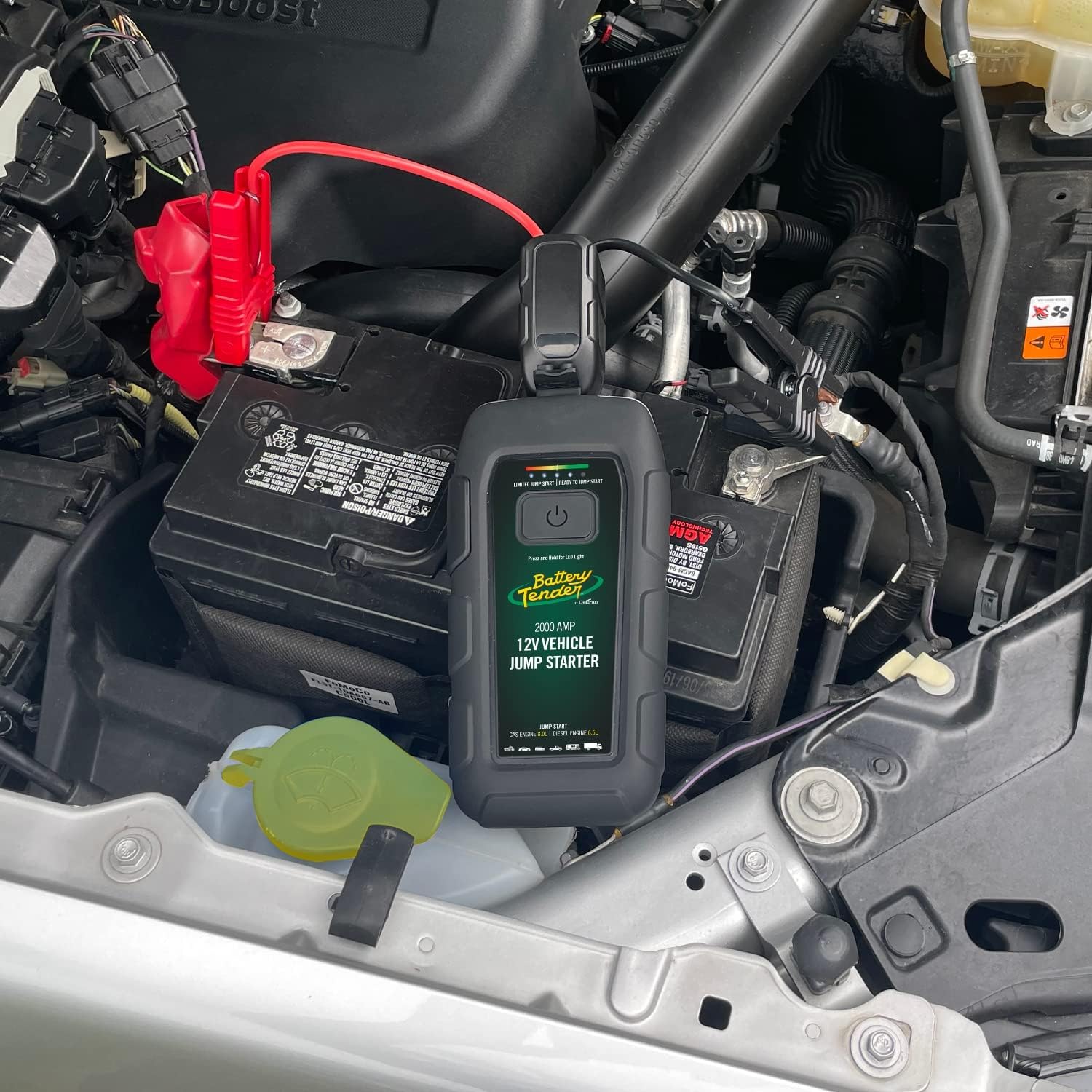 Battery Tender Arrancador de salto de 2000 amperios – Banco de energía de 16000 mAh