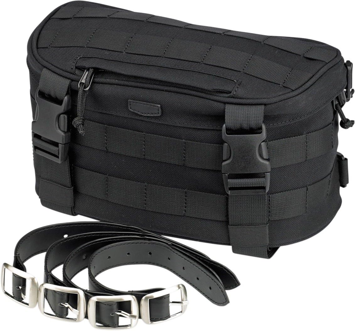 Biltwell Motocicletas textil bolsa para horquilla Motocicleta exfil-7Negro