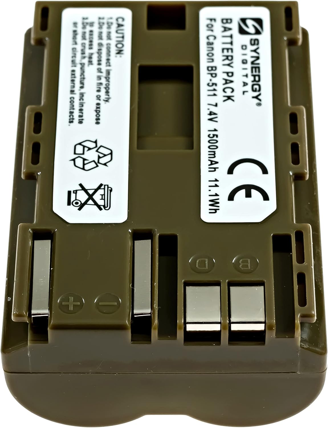 Synergy Digital Baterías para cámara, compatibles con cámara digital Canon EOS 40D, (iones de litio, 7.4V, 1500 mAh), repuesto para batería Canon