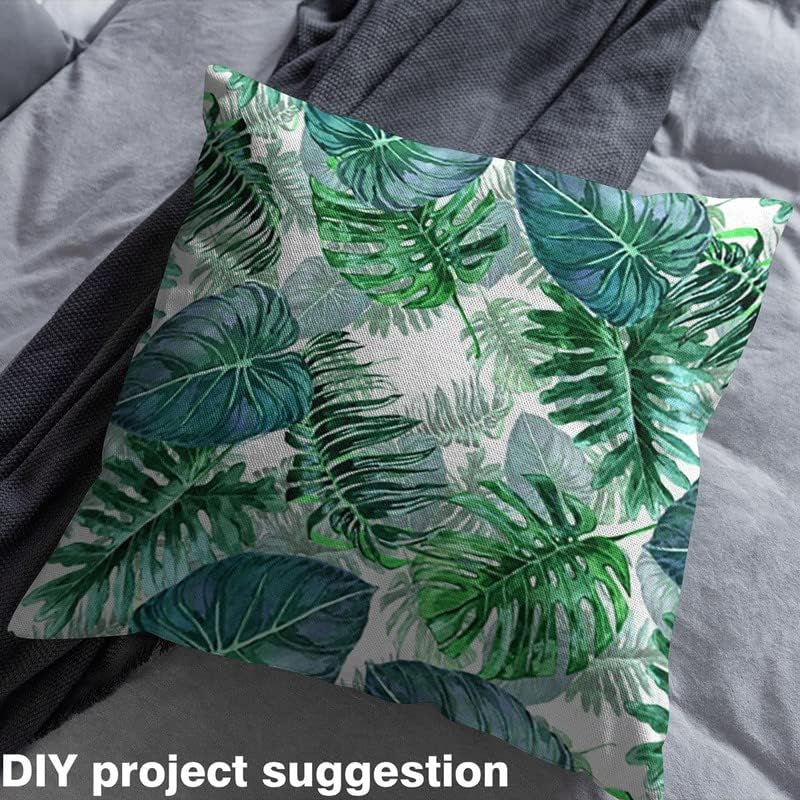 Feelyou The Yard, tela de tapicería de hojas de palmera tropical por The Yard, tela decorativa hawaiana de verano para tapicería y proyectos de