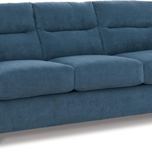 Signature Design by Ashley Miravel – Sofá cama contemporáneo 2 en 1 con colchón plegable de espuma viscoelástica, tamaño Queen, color azul Signature Design by Ashley Miravel – Sofá cama contemporáneo 2 en 1 con colchón plegable de espuma viscoelástica, tamaño Queen, color azul