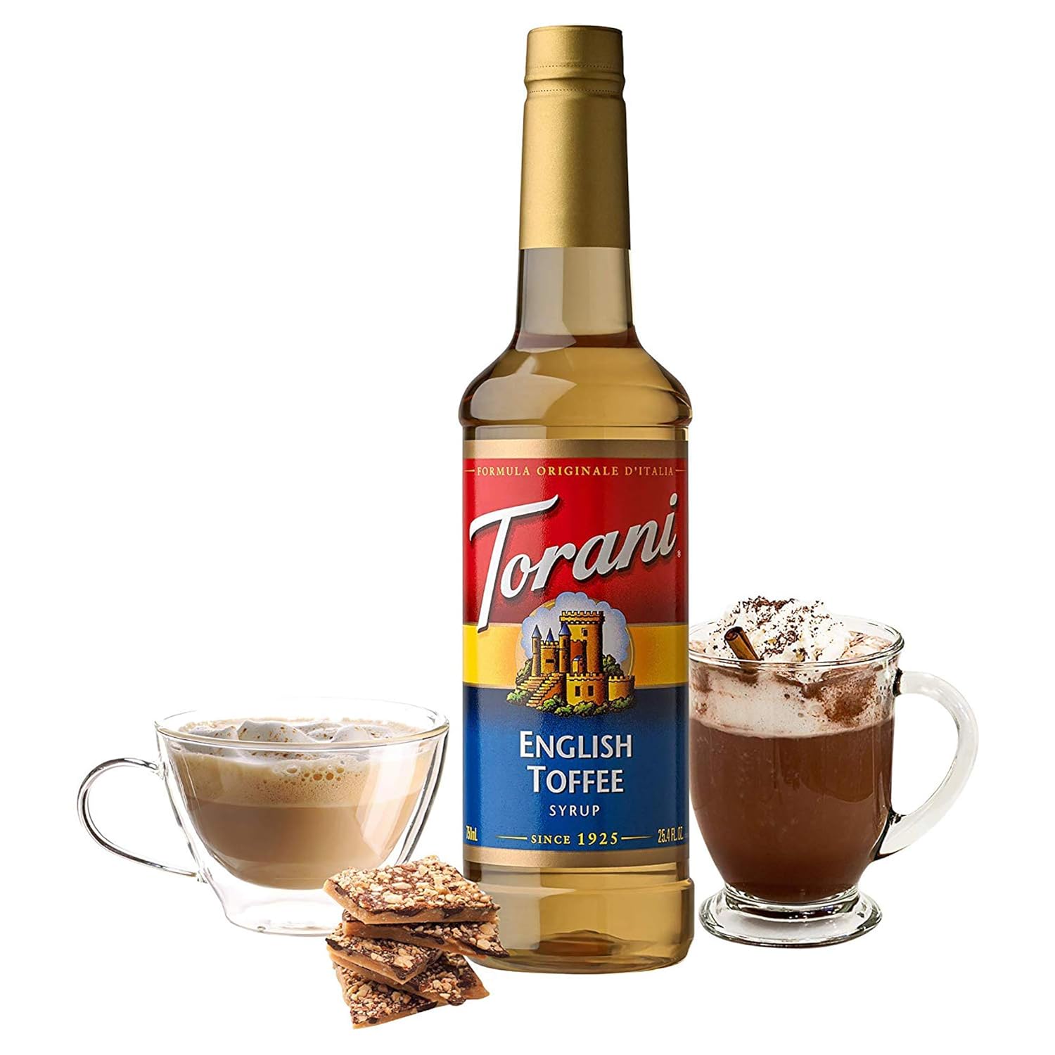Torani Jarabe, Toffee inglés, 25.4 onzas (paquete de 1)