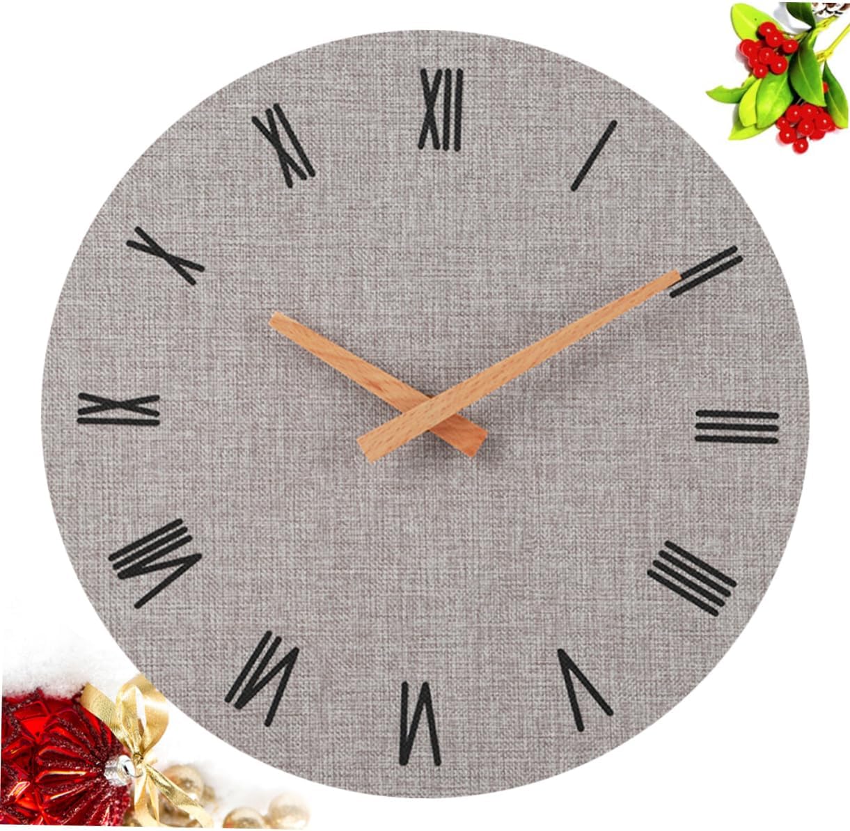 Garneck 2 pcs 12 Wall Clock Digital Vintage Wall Clock Retro Wall Clock Wall Clocks Digital Roman Numeral Wall Clock Decorative Wall Clock reloj de