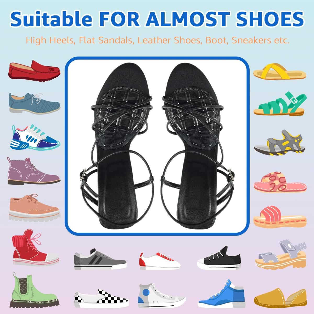 Dr.Foot Cojines de bola de pie, almohadillas metatarsianas, almohadillas para el antepié, insertos antideslizantes para zapatos de punta abierta,