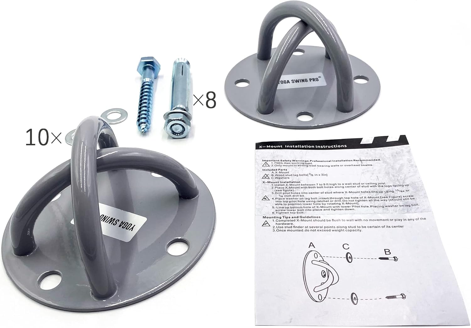YOGA SWING PRO Kit de columpio de yoga antigravedad para hamaca aérea de alta calidad, juego de cabestrillo volador Acrobat para terapia de