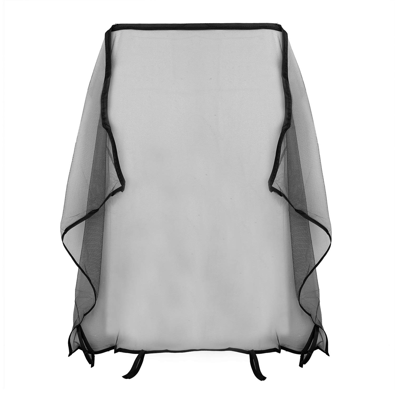 Parasol universal con red para cochecitos de bebé, niños pequeños, velo con cremallera, velo de red, cochecito, toldo, parasol, extractor, protector