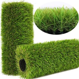 NINXANG Alfombra de césped artificial para interiores y exteriores, 1 x 10 pies, alfombra de césped sintético verde de 1.38 pulgadas, alfombra de NINXANG Alfombra de césped artificial para interiores y exteriores, 1 x 10 pies, alfombra de césped sintético verde de 1.38 pulgadas, alfombra de