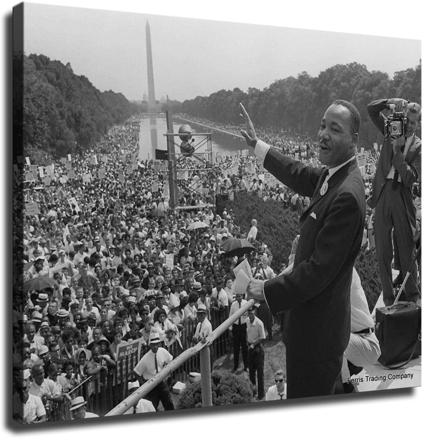 Póster con texto en inglés “I Have A Dream Speech Martin Luther King” (12 x 18 pulgadas, sin marco)