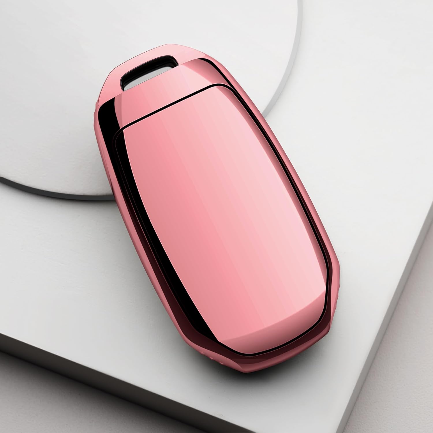 Tengare Funda para llavero de automóvil compatible con funda para llaves Infiniti, protector rosa