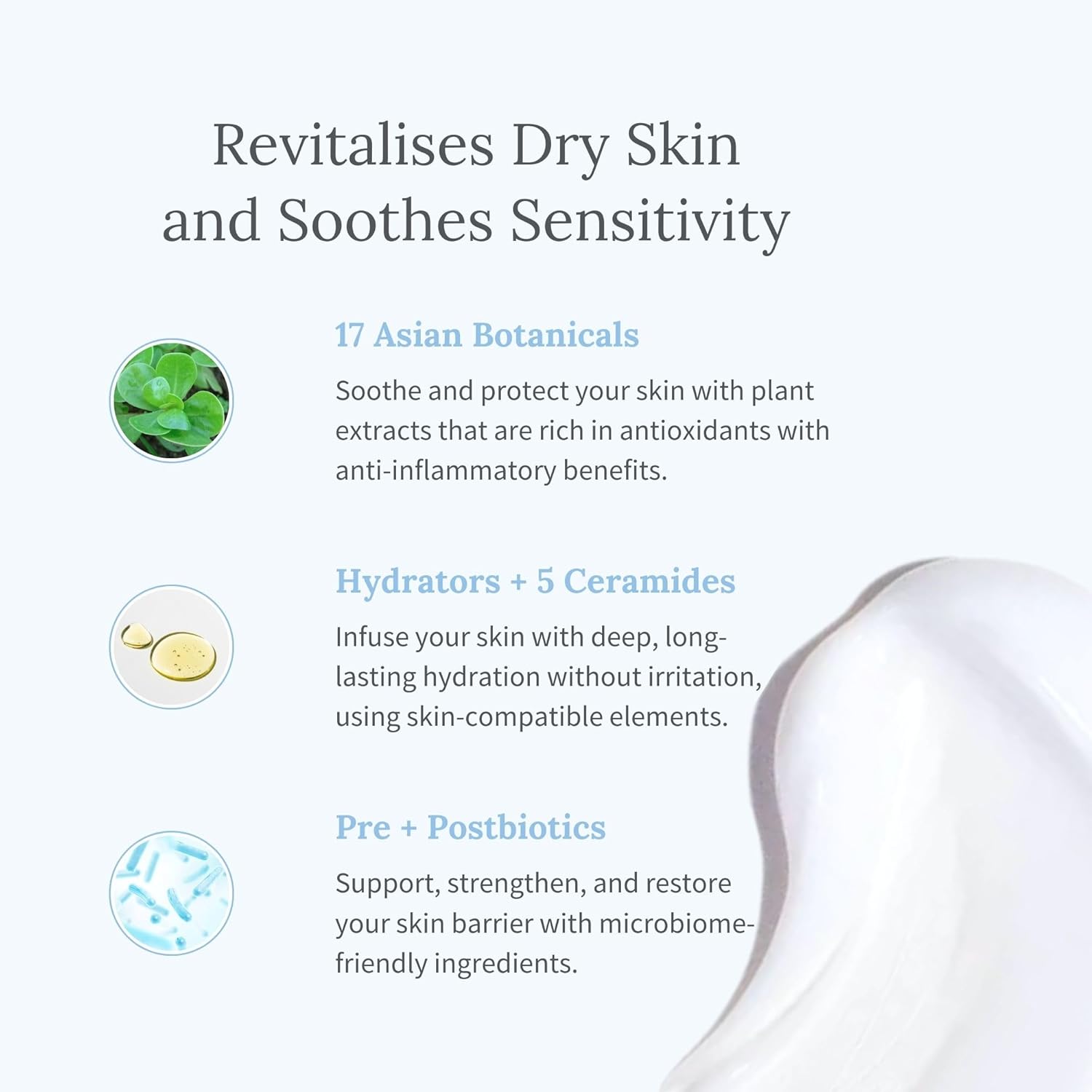 Kansoskin Simply Better Barrier – Crema hidratante para aliviar el eczema, seca, roja, picazón y piel sensible, pH bajo, vegano, suave, sin