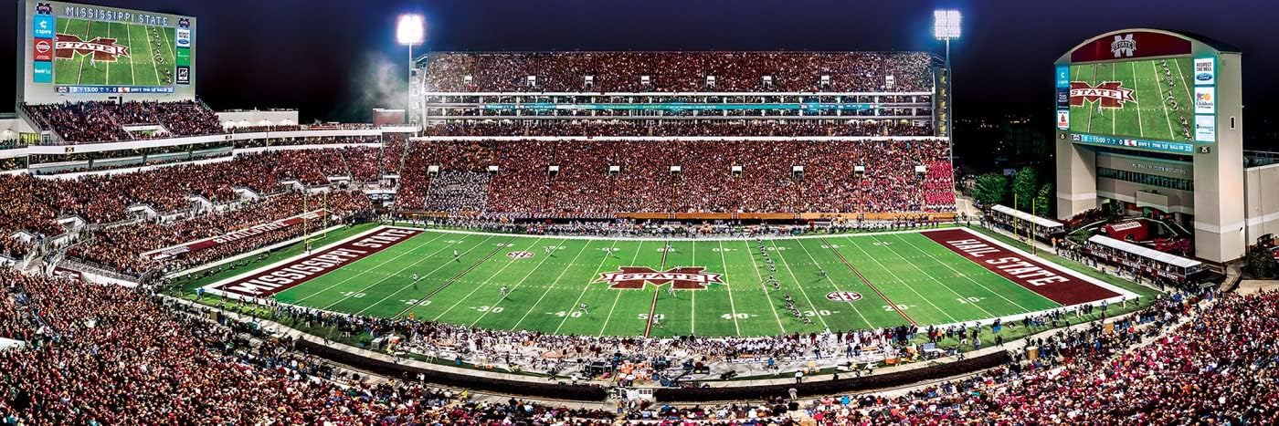 MasterPieces NCAA – Rompecabezas panorámico unisex de estadio, 1000 piezas