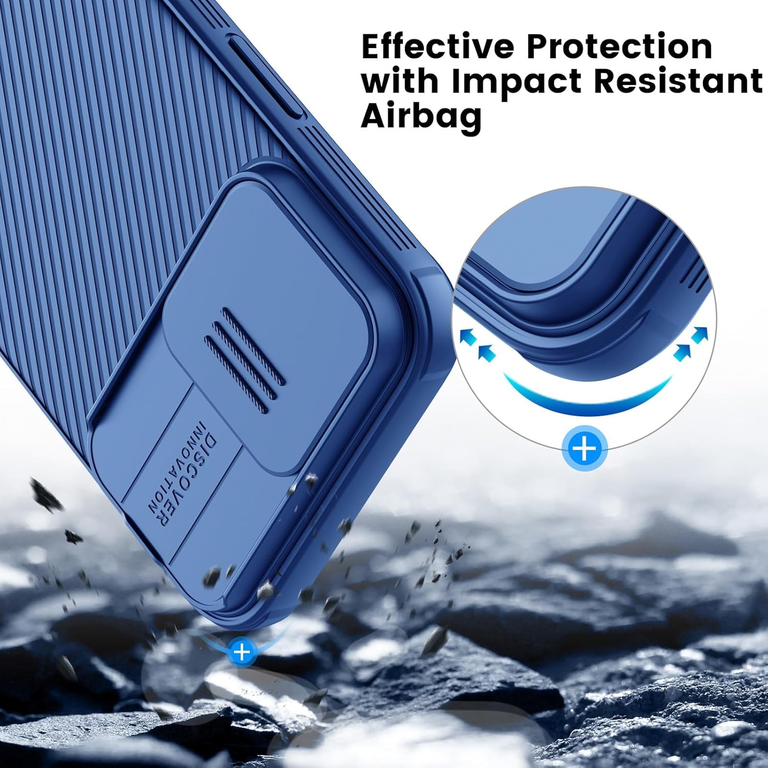 Nillkin Funda magnética para iPhone 15 Pro Max, compatible con MagSafe, funda deslizante para cámara, funda protectora delgada para iPhone 15 Pro