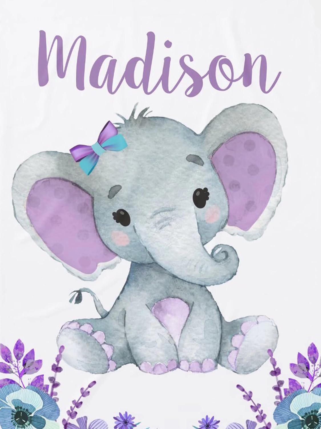 Seamaid Manta de bebé personalizada con nombre, mantas de bebé personalizadas para niñas, mantas personalizadas con nombre de bebé, manta de bebé de