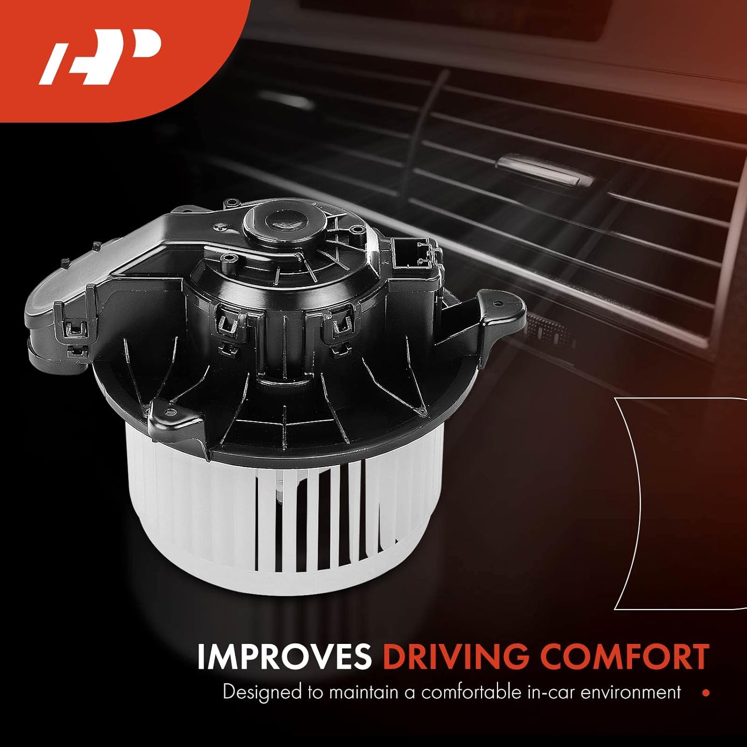 A-Premium Conjunto de motor del soplador de calentador HVAC compatible con vehículos Volvo – XC40 2019-2020, L4 2.0L – Parte delantera, repuesto #