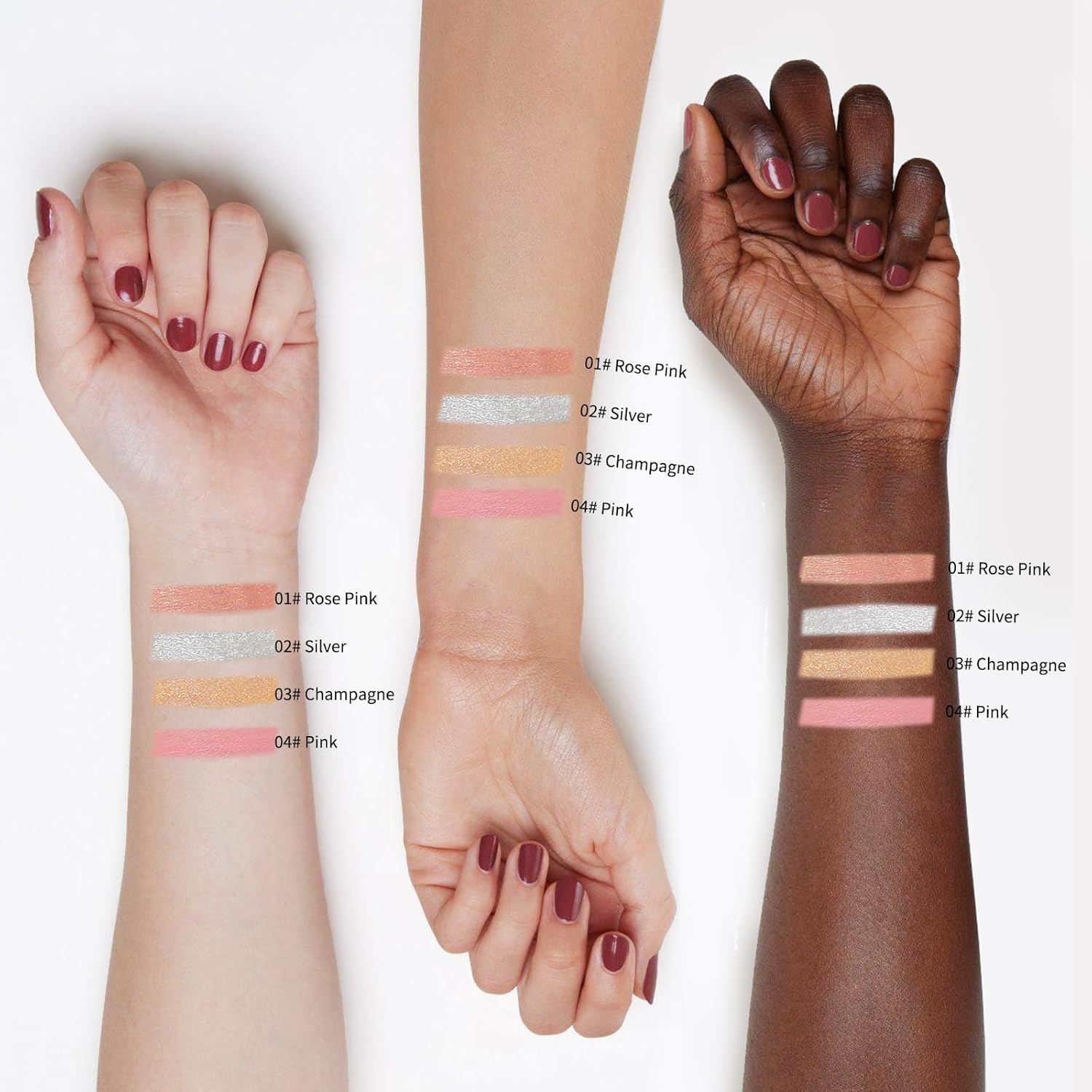 Sombra de ojos Blush Highlighter Maquillaje 3 en 1, Multi Stick impermeable, de larga duración, fácil de colorear, brillo luminizador