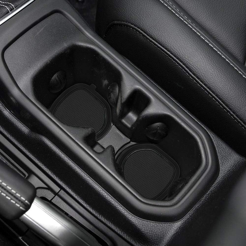 Auovo Auto Cup Holder Insertos Coaster para Wrangler JL JLU 2018 2019 Copa Mat Pad Interior Accesorios Decoración
