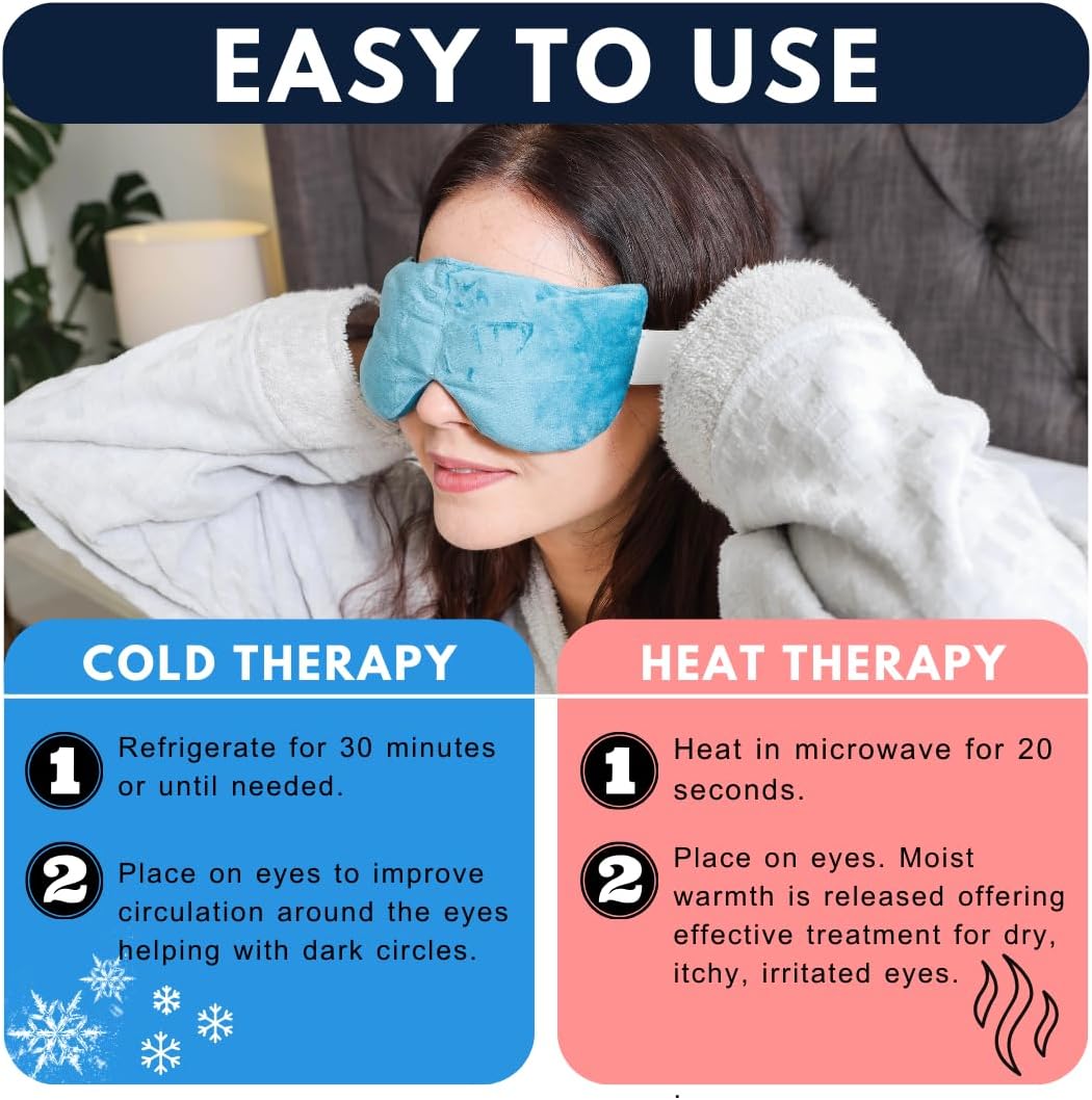Solayman’s Compresión de ojos de calor húmedo  Compresión de ojos secos activada por microondas  Compresión de calor húmedo para ojos irritados –