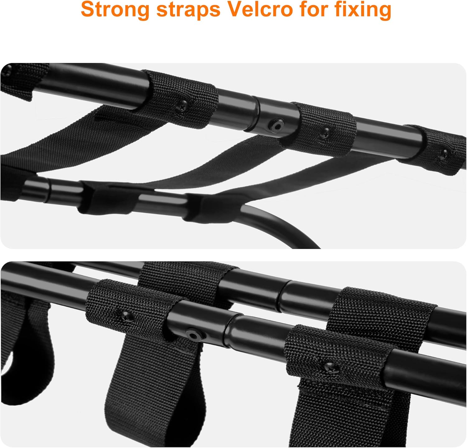 Heybly Portaequipajes, paquete de 2, soporte plegable de acero para maleta con estante de almacenamiento para dormitorio, hotel, marco de acero