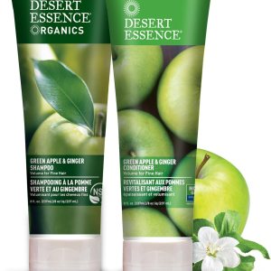 Desert Essence Green Apple & Ginger Champú y acondicionador  8 onzas lÃquidas  Volumen para cabello fino  Natural  Hidratante profundo Desert Essence Green Apple & Ginger Champú y acondicionador  8 onzas lÃquidas  Volumen para cabello fino  Natural  Hidratante profundo