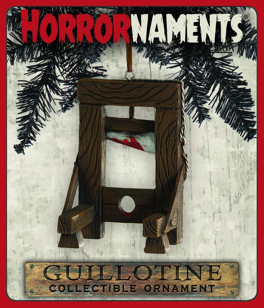 Adorno de guillotina sangrienta, accesorio aterrador y decoración para Halloween, Navidad, fiestas y eventos, por HorrorNaments
