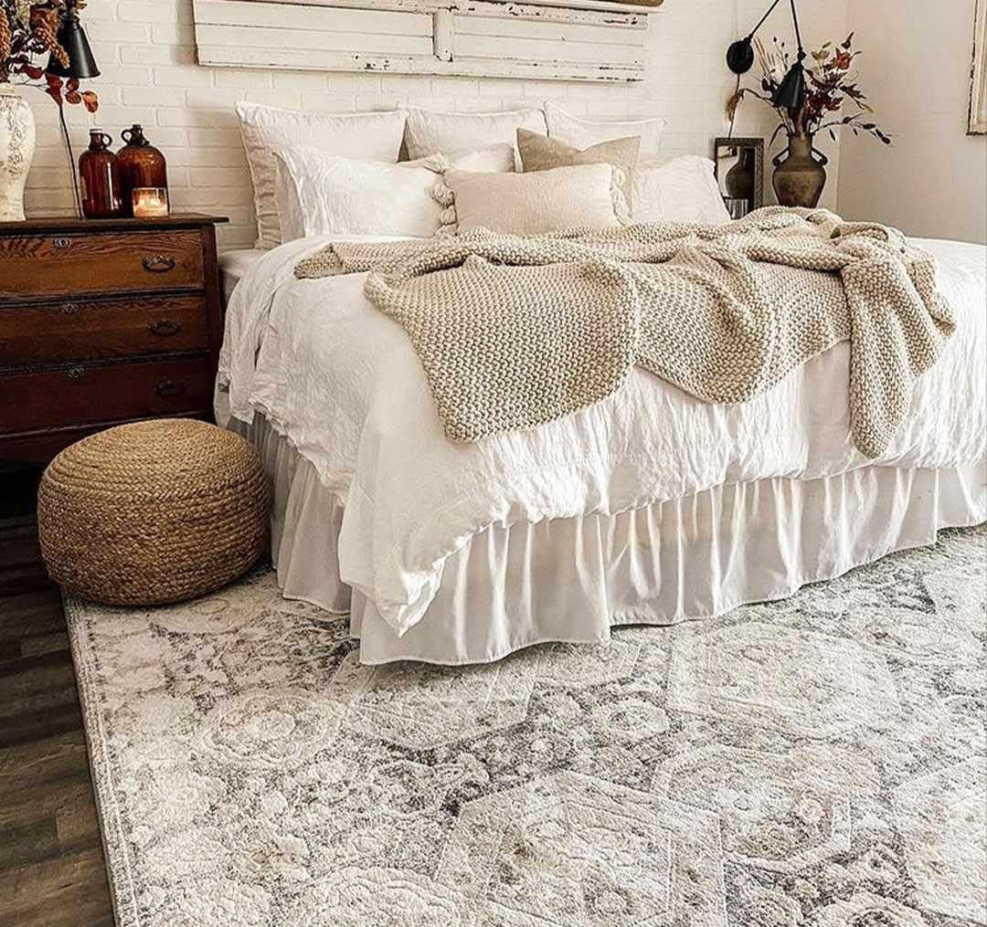 Hauteloom Minoa – Alfombra tradicional para sala de estar, dormitorio, color beige, negro, carbón, 8 pies 10 pulgadas x 12 pies