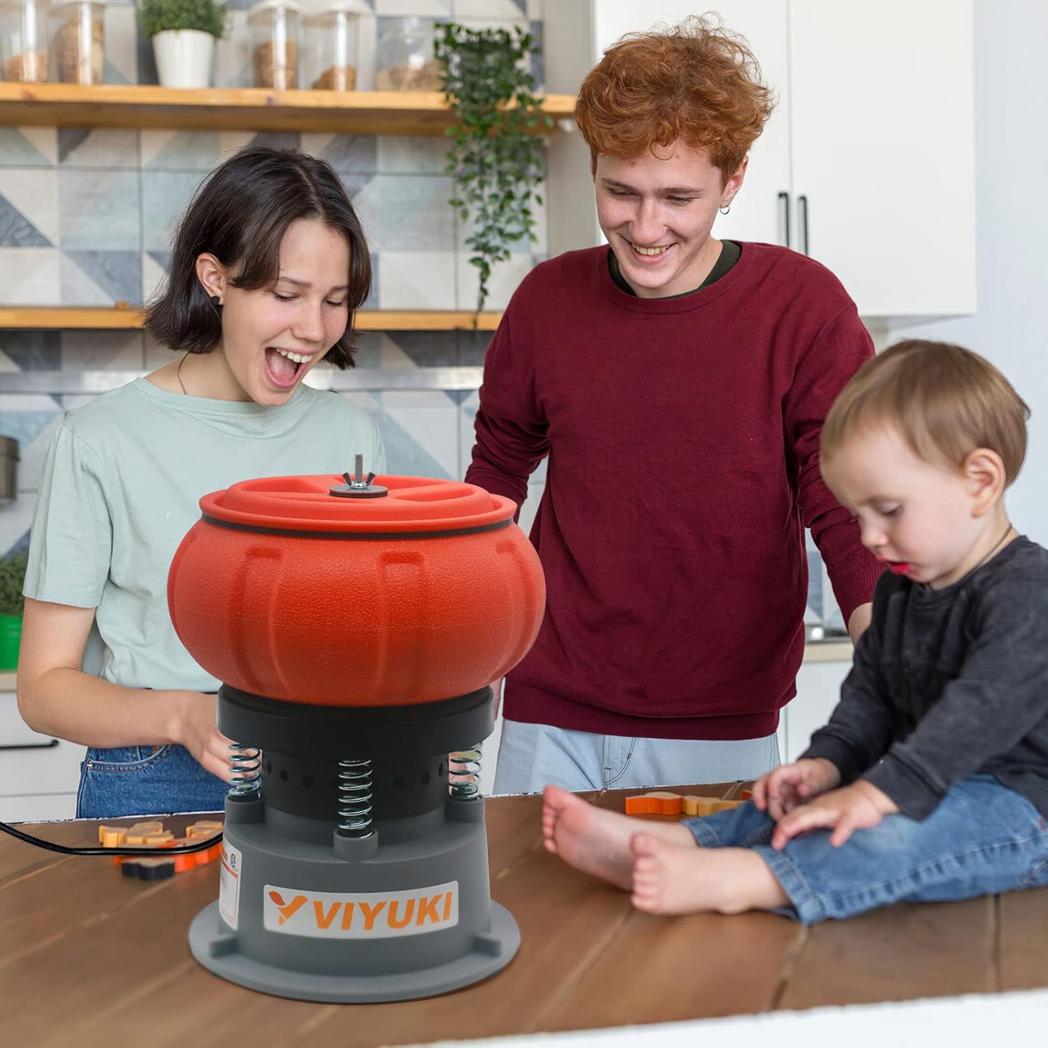 Máquina pulidora de vaso vibratorio eléctrico de 5 libras – Pulido de piezas metálicas pequeñas