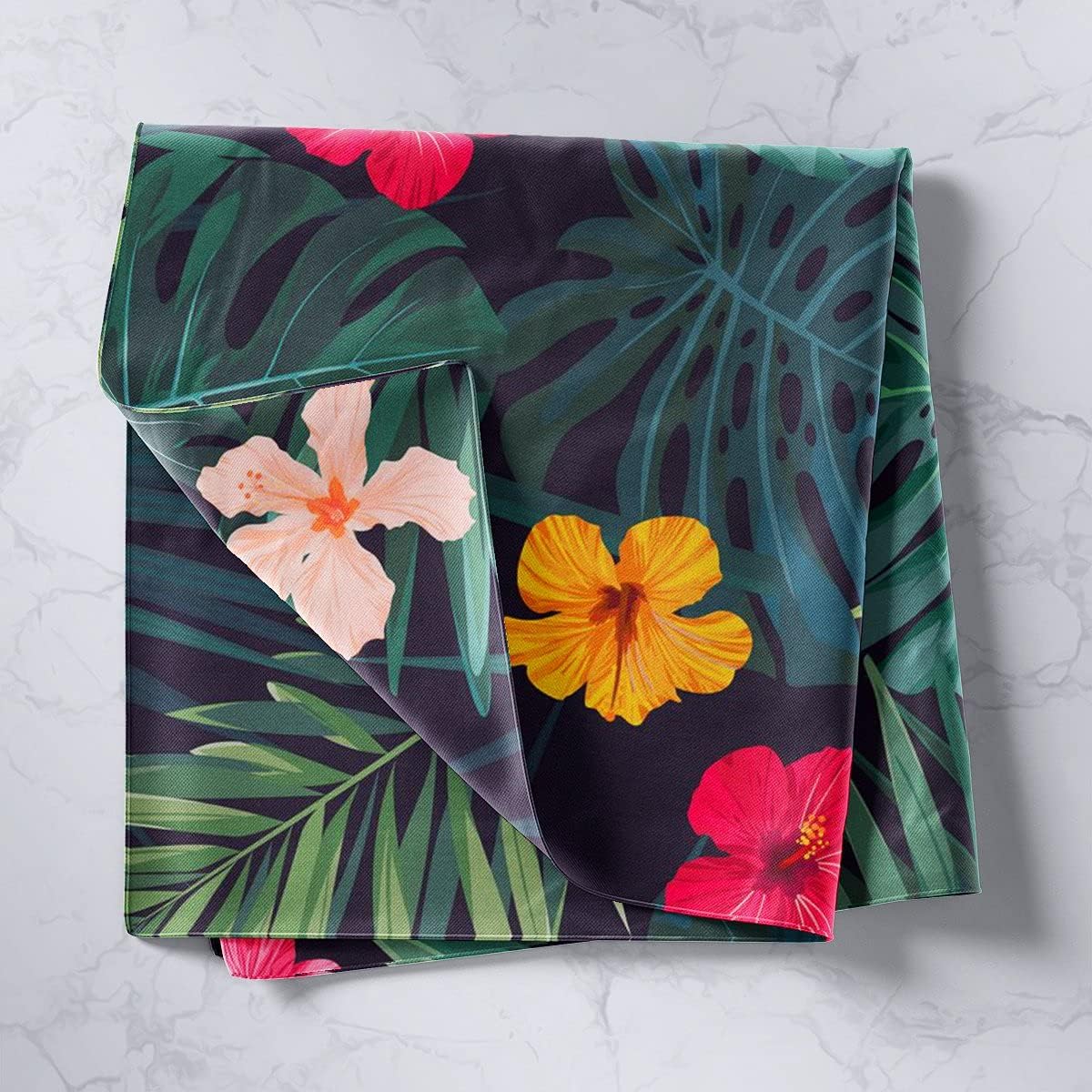 Tapiz de hojas de palmera, isla tropical hawaiana, tapiz de pared para niños y niñas, adultos, diseño botánico de naturaleza botánica, tapiz