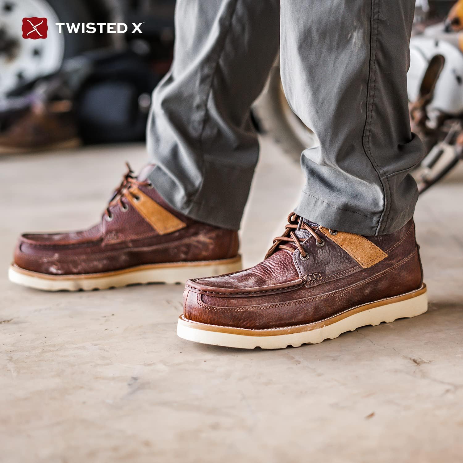 Twisted X Botas de cuña con punta de aleación para hombre