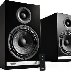 Audioengine Altavoces HD6 Premium para estantería – Altavoces Bluetooth inalámbricos de 150 W – Potente sistema de música en casa – Sistemas de cine Audioengine Altavoces HD6 Premium para estantería – Altavoces Bluetooth inalámbricos de 150 W – Potente sistema de música en casa – Sistemas de cine