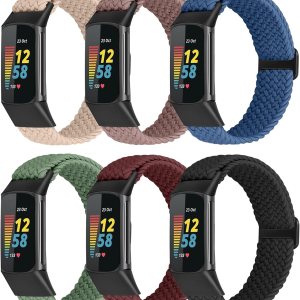 Bandas elásticas trenzadas para Fitbit Charge 5Fitbit Charge 6 para mujeres y hombres, correas elásticas de nailon para Fitbit Charge 5Charge 6 Bandas elásticas trenzadas para Fitbit Charge 5Fitbit Charge 6 para mujeres y hombres, correas elásticas de nailon para Fitbit Charge 5Charge 6