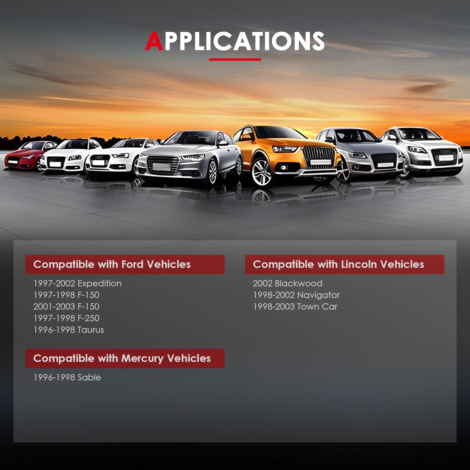 CCIYU Actuador de bloqueo de puerta delanterotrasero derecho del pasajerolado izquierdo del conductor compatible con Ford Taurus 1996-1998, para