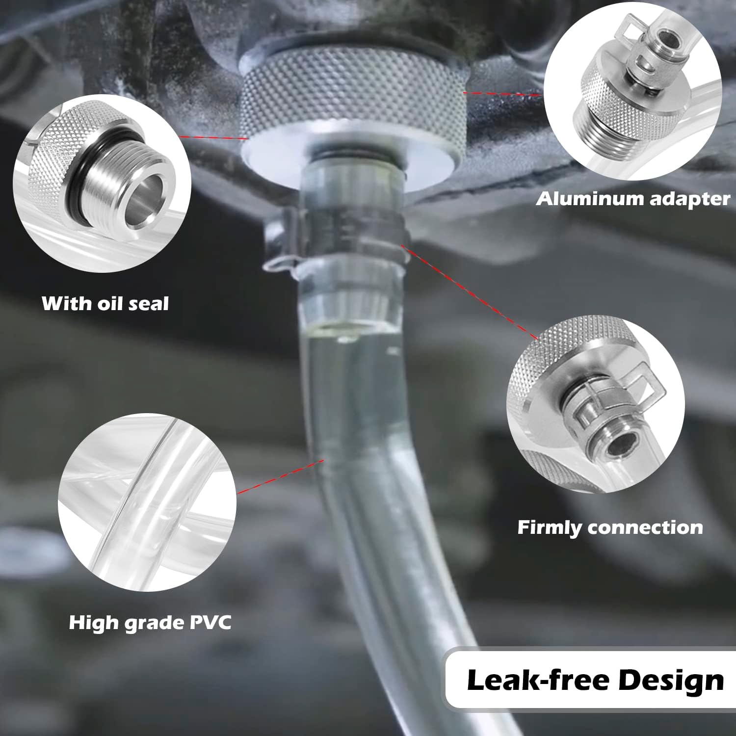 Manguera de llenado de aceite compatible con VAG DSG VW Audi, repuesto para kit de cambio de aceite de caja de cambios VAS 6262A con adaptador de