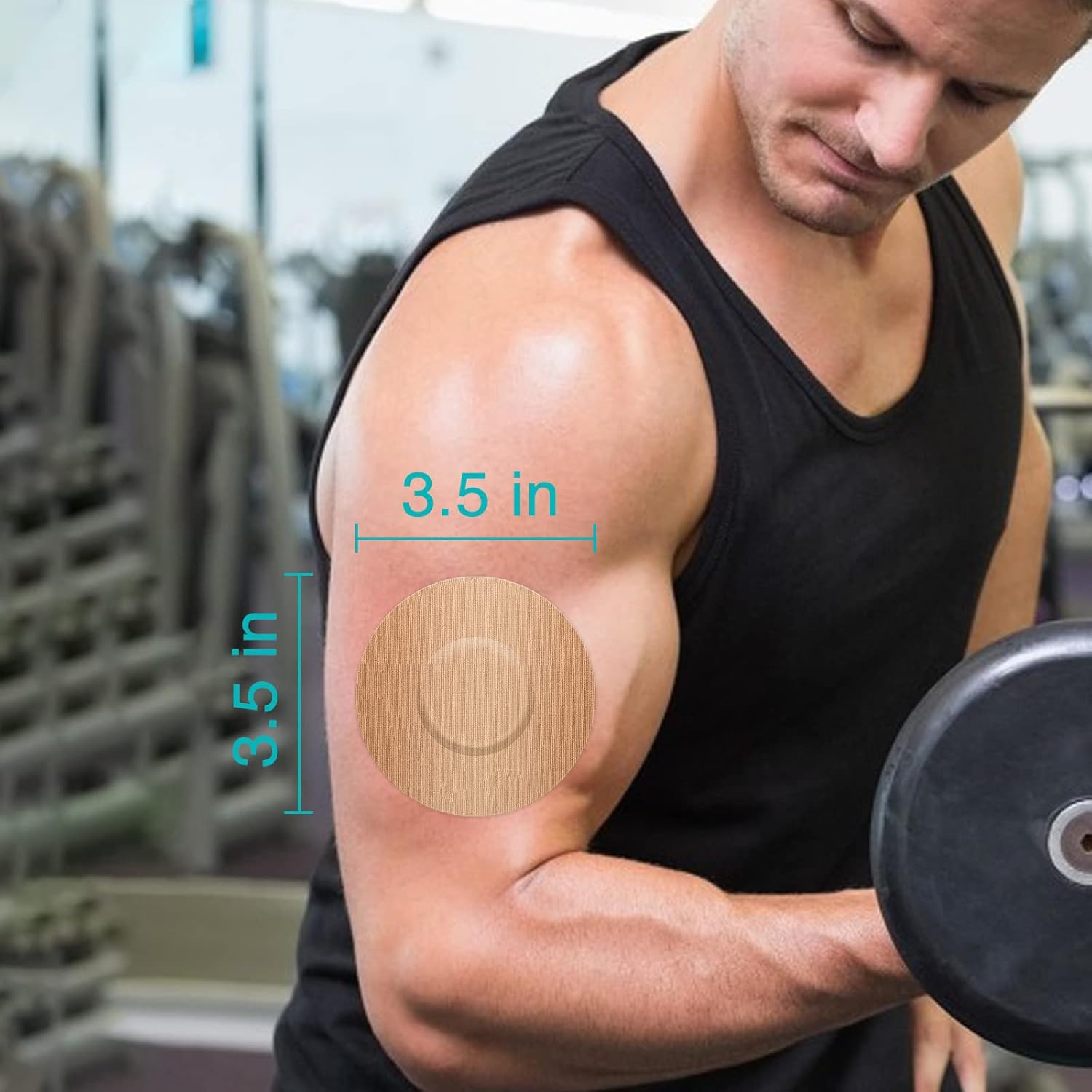 Parches CGM para Freestyle Libre y Medtronic Guardian (paquete de 25), resistentes al sudor, impermeables, transpirables, respetuosos con la piel,