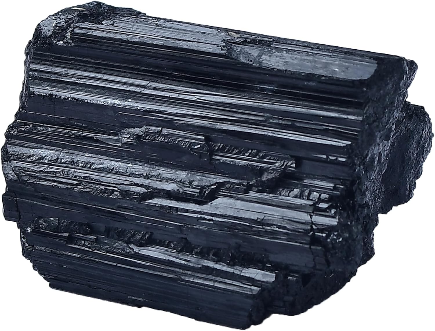 WUYOUSHI 1PSC – Cristal en bruto de turmalina negra natural de 0.55 a 0.66 libras, piedras preciosas de cristal curativo de alta calidad para