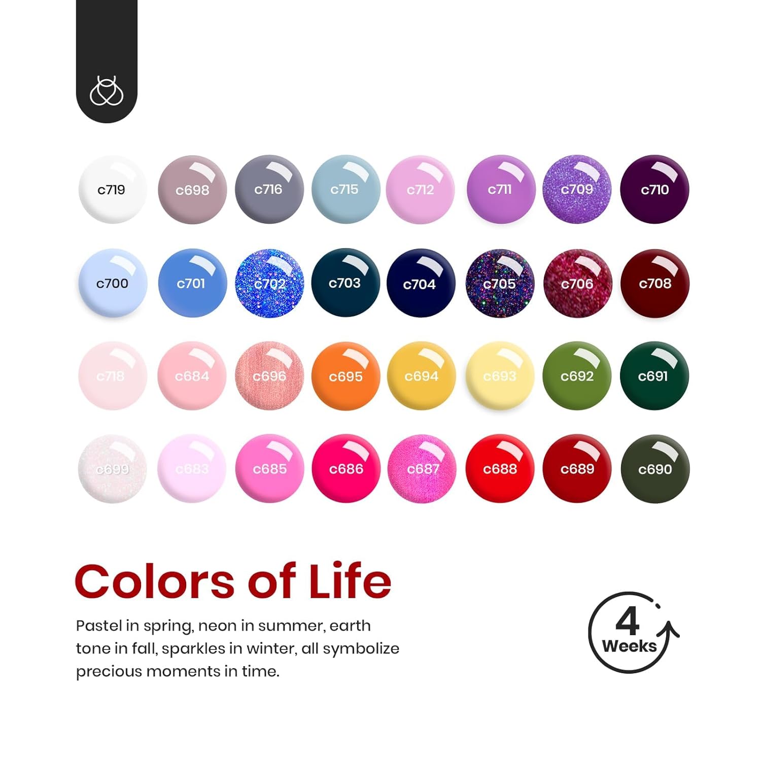 Beetles – Kit de esmalte de uñas de gel con luz UV, 53 piezas, kit de iniciación de gel de 32 colores, rosa, azul, purpurina, juego de esmalte de