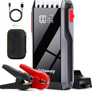 Gillaway Paquete de batería de arranque 012, cargador de batería de coche de pico de 4000 A para motor de gasolina de hasta 10.0 L o 8.0 L diésel, Gillaway Paquete de batería de arranque 012, cargador de batería de coche de pico de 4000 A para motor de gasolina de hasta 10.0 L o 8.0 L diésel,