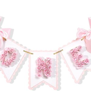 Cartel de flor para silla alta de primer cumpleaños  Cartel de un cumpleaños rosa y dorado, decoración de princesa de primer cumpleaños, pancarta de Cartel de flor para silla alta de primer cumpleaños  Cartel de un cumpleaños rosa y dorado, decoración de princesa de primer cumpleaños, pancarta de